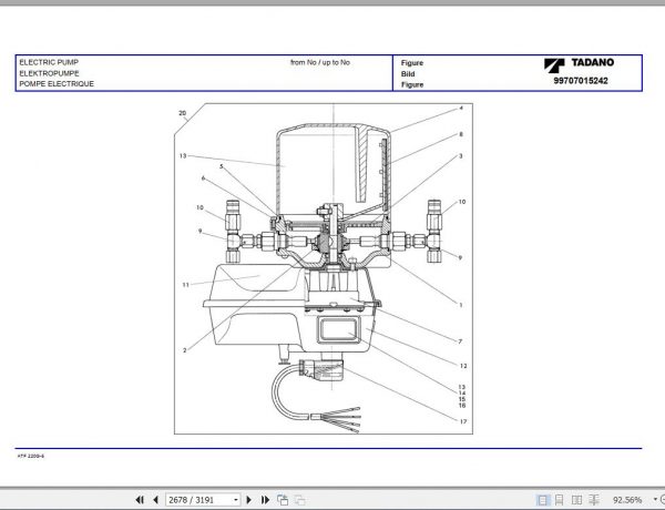 Tadano All Terrain Crane ATF220G 5 SN 2036101 2036261 Parts Catalog ENDEFR 4