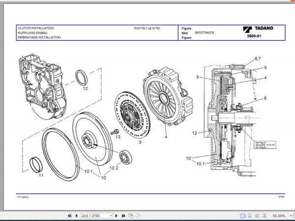 Tadano All Terrain Crane ATF220G 5 SN 2036263 Parts Catalog ENDEFR 3