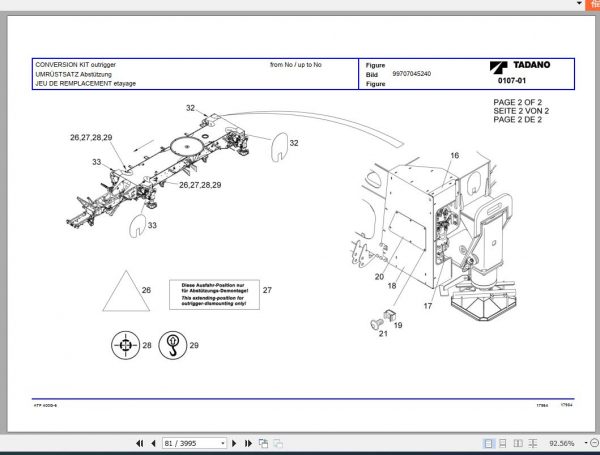 Tadano All Terrain Crane ATF400G 6 SN 2063101 Parts Catalog ENDEFR 4