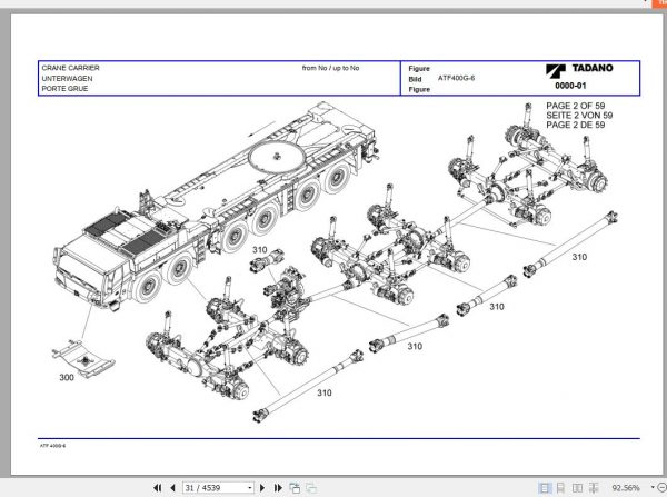 Tadano All Terrain Crane ATF400G 6 SN 2076101 Spare Parts Catalog ENDEFR 2