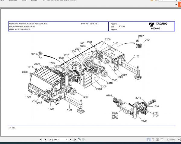 Tadano All Terrain Crane ATF40G 2 SN 2040157 Parts Catalog ENDEFR 2