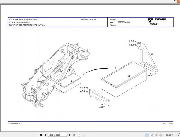 Tadano All Terrain Crane ATF50G 3 SN 2042101 Parts Catalog ENDEFR 3