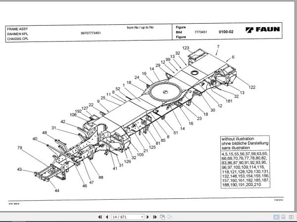 Tadano Carrier Crane RTF300 6 P1 3J Parts Catalog EN 2
