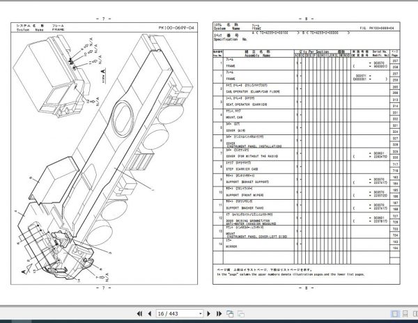 Tadano Crane Carrier TC 4255 2 P1 5EJ Parts Catalog ENJP 2