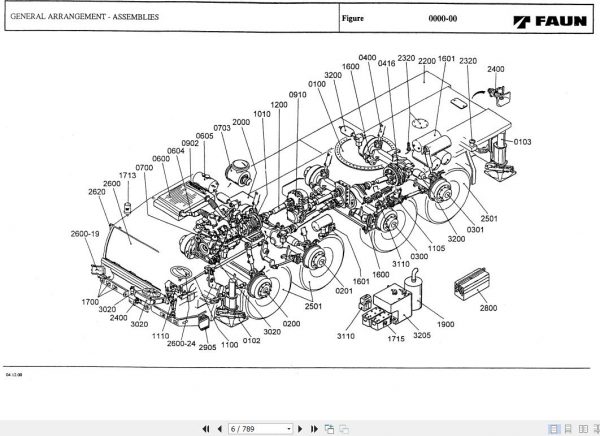 Tadano Faun RTF101 4 P1 6J Parts Catalog EN 2