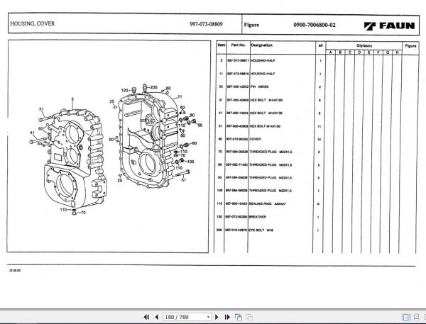 Tadano Faun RTF101 4 P1 6J Parts Catalog EN 3