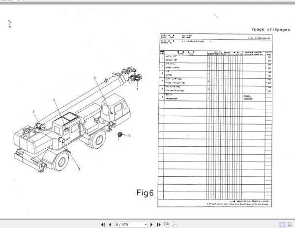 Tadano Hydraulic Crane AR 200MC 2 P 01 Parts Catalog ENJP 2