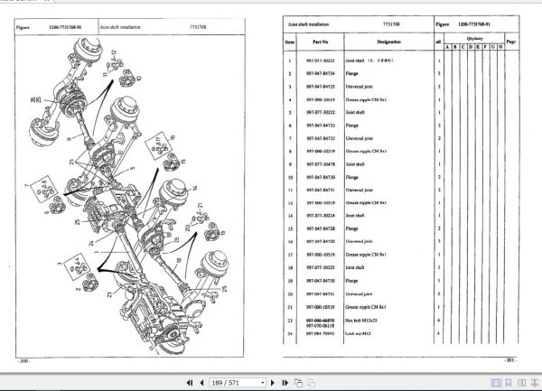 Tadano Hydraulic Crane RTF100 4 P1 3J Parts Catalog EN 3