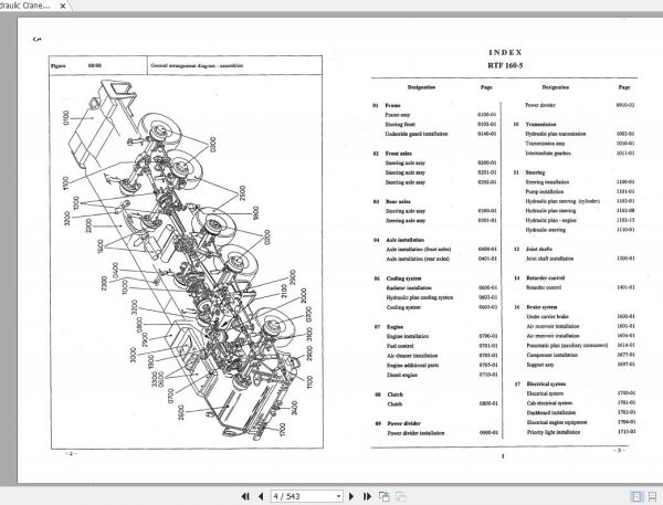 Tadano Hydraulic Crane RTF160 5 P1 4J Parts Catalog EN 2