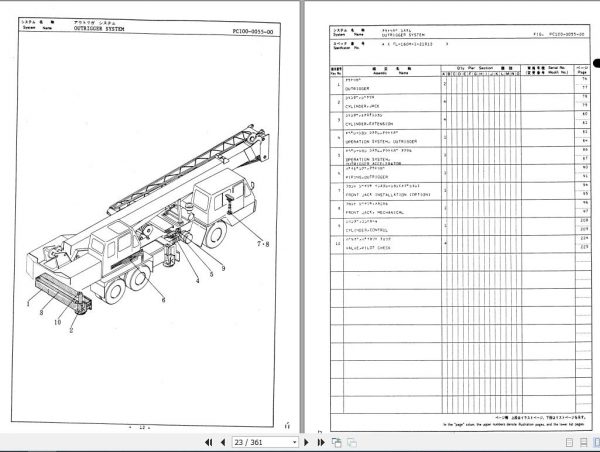 Tadano Hydraulic Crane TL 160MC 11 P 01C Parts Catalog ENJP 3