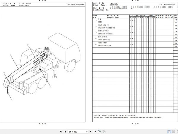 Tadano Hydraulic Wrecker OC 200M 1 P1 4EJ Parts Catalog ENJP 2