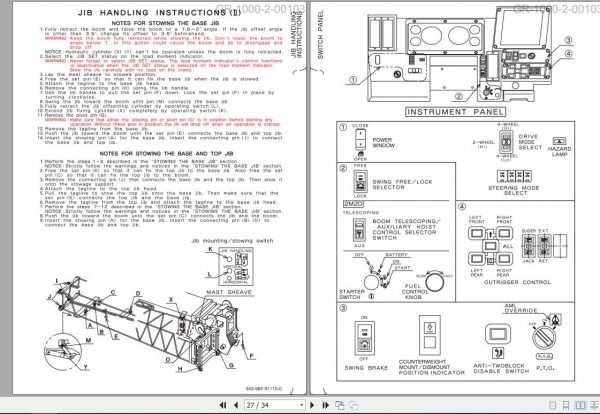 Tadano Rough Terrain Crane GR 1000 2 00103 GR 1000XL Data for Operation EN 2