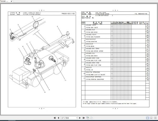 Tadano Rough Terrain Crane GR 120F 2 P1 1EJ Parts Catalog ENJP 2