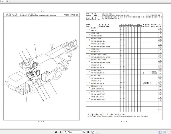 Tadano Rough Terrain Crane GR 120N 2 P6 1EJ Parts Catalog ENJP 2