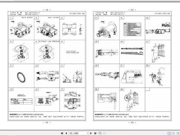 Tadano Rough Terrain Crane GR 1450EXJ 3 P1 1EJ Parts Catalog ENJP 2