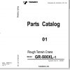 Tadano Rough Terrain Crane GR 500XL 1 P1 1EJ Parts Catalog ENJP 1