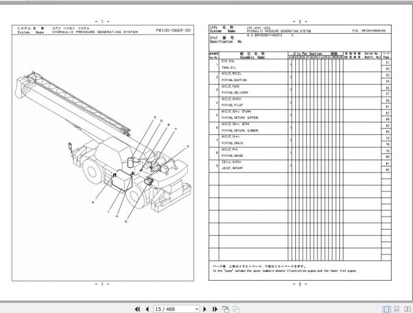Tadano Rough Terrain Crane GR 550EX 1 P2 2EJ Parts Catalog ENJP 2