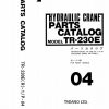 Tadano Rough Terrain Crane TR 230ER 1 P 04 Parts Catalog ENJP 1