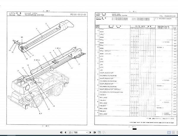 Tadano Rough Terrain Crane TR 250M 3 P 03 Parts Catalog ENJP 3