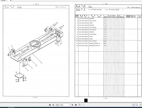 Tadano Rough Terrain Crane TR 250MC 3 P 02C Parts Catalog ENJP 3