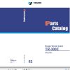 Tadano Rough Terrain Crane TR 300E 11 P 02 Parts Catalog ENJP 1