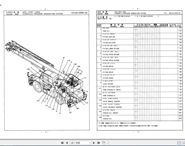 Tadano Rough Terrain Crane TR 300XL 3 P1U 1EJ Parts Catalog ENJP 3
