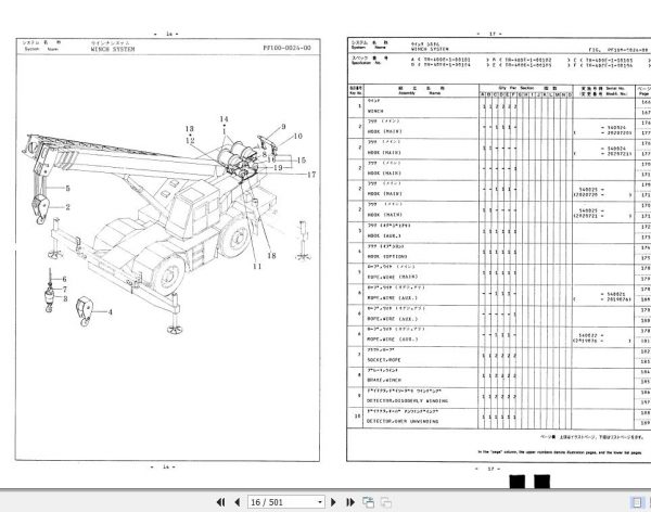 Tadano Rough Terrain Crane TR 400E 1 P 03 Parts Catalog ENJP 3