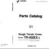 Tadano Rough Terrain Crane TR 400EX 3 P1 1EJ Parts Catalog ENJP 1