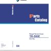 Tadano Rough Terrain Crane TR 500E 1 P 04 Parts Catalog ENJP 1