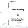 Tadano Truck Crane TG 1000E 3 P1 1EJ Parts Catalog ENJP 1