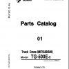 Tadano Truck Crane TG 500E 3 P3 1EJ Parts Catalog ENJP 1