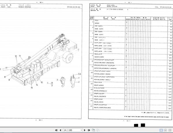 Tadano Truck Crane TG 700EG 11 P 02 Parts Catalog ENJP 3
