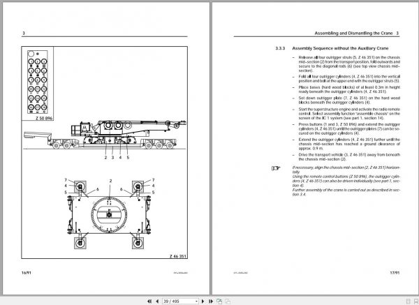 Terex Demag Crawler Crane CC1500 250 Ton Mouting Manual 3