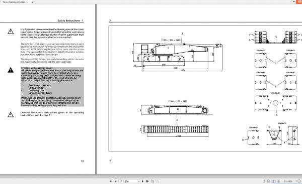 Terex Demag Crawler Crane CC1800 1 300T Mounting Manual 2