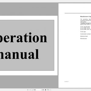 Terex Demag Crawler Crane CC1800 1 300T Operator Manual 1