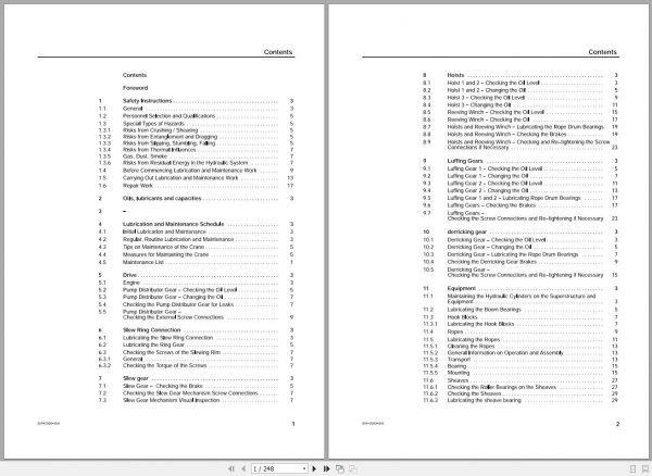 Terex Demag Crawler Crane CC2500 1 500 Ton Lubrication Manual 1