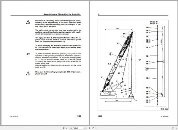 Terex Demag Crawler Crane CC2500 1 500 Ton Mounting Manual 3
