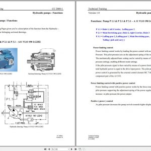 Terex Demag Crawler Crane CC2800 1 600T Hydraulic System Circuit Diagram 1