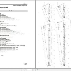 Terex Demag Crawler Crane CC2800 1 600T Rigging Configurations 1