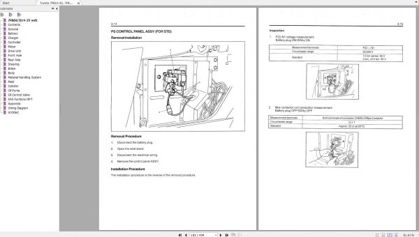 Toyota Forklift 7FB10 30 7FBH10 25 7FBJ35 Repair Manual 2