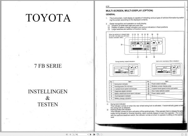 Toyota Forklift 7FB10 30 7FBH10 25 7FBJ35 Repair Manual 4