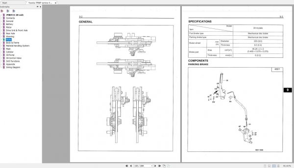 Toyota Forklift 7FBEF15 7FBEF16 7FBEF18 7FBEF20 Repair Manual EN 2