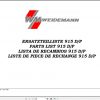 Weidemann Skid Steer 915 DP Spare Part List 1