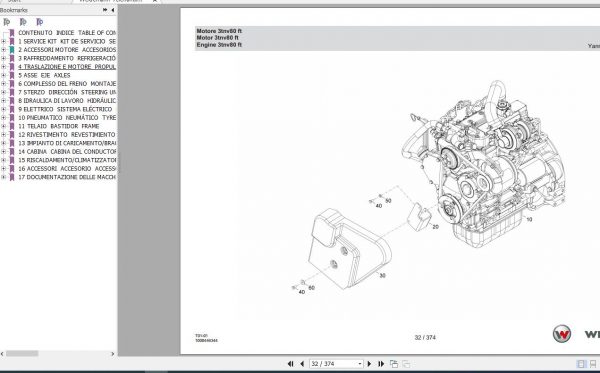 Weidemann Telehandler T4512 T01 01 Spare Parts List ENITES 2