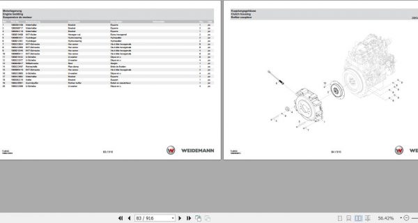 Weidemann Telehandler T5522 StageV TL48 02 Spare Parts List ENDEFR 3