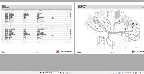 Weidemann Telehandler T6025 407 01 2.3 Spare Parts List ENDEFR 2