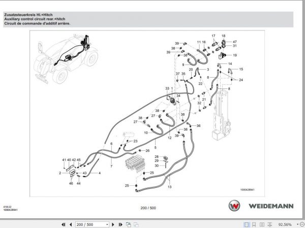 Weidemann Telehandler T6027 418 22 1.1 Spare Parts List ENDEFR 2