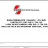 Weidemann Wheel Loader 1080 DD 1704 DD Spare Part List 1