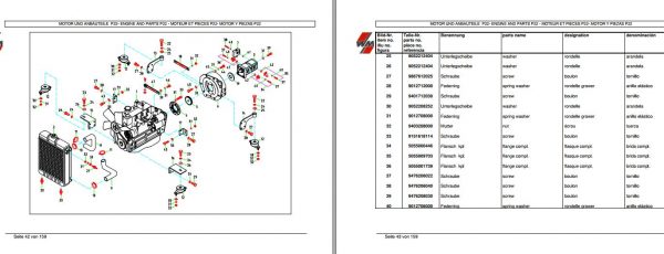 Weidemann Wheel Loader 1115 P22 P26 Spare Part List 2