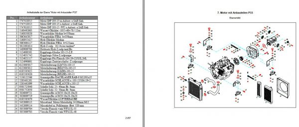 Weidemann Wheel Loader 1230 Spare Part List DE 2